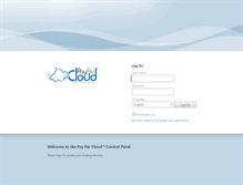 Tablet Screenshot of portal.paypercloud.com